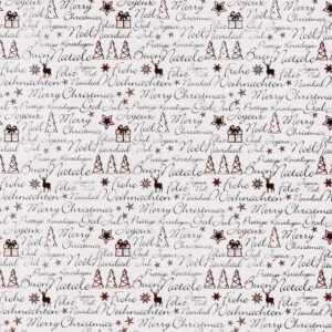 1643161600 Designpapier A4 Weihnachtsgruß weiß glanz, silber/rot