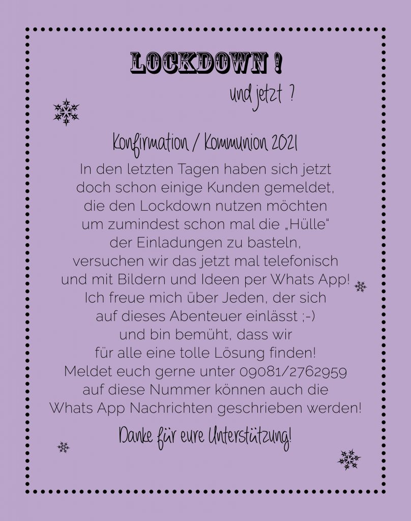 Lockdown Januar NEU