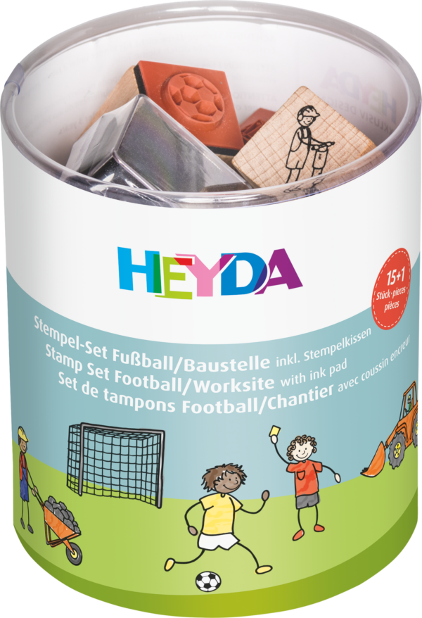 Heyda Stempel Set 20-4888489 Fußball/Baustelle