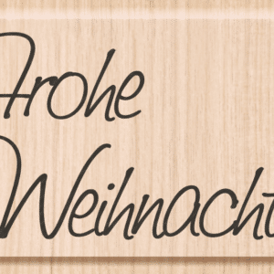 Heyda Holzstempel Frohe Weihnachten 21-1800401 70x38mm