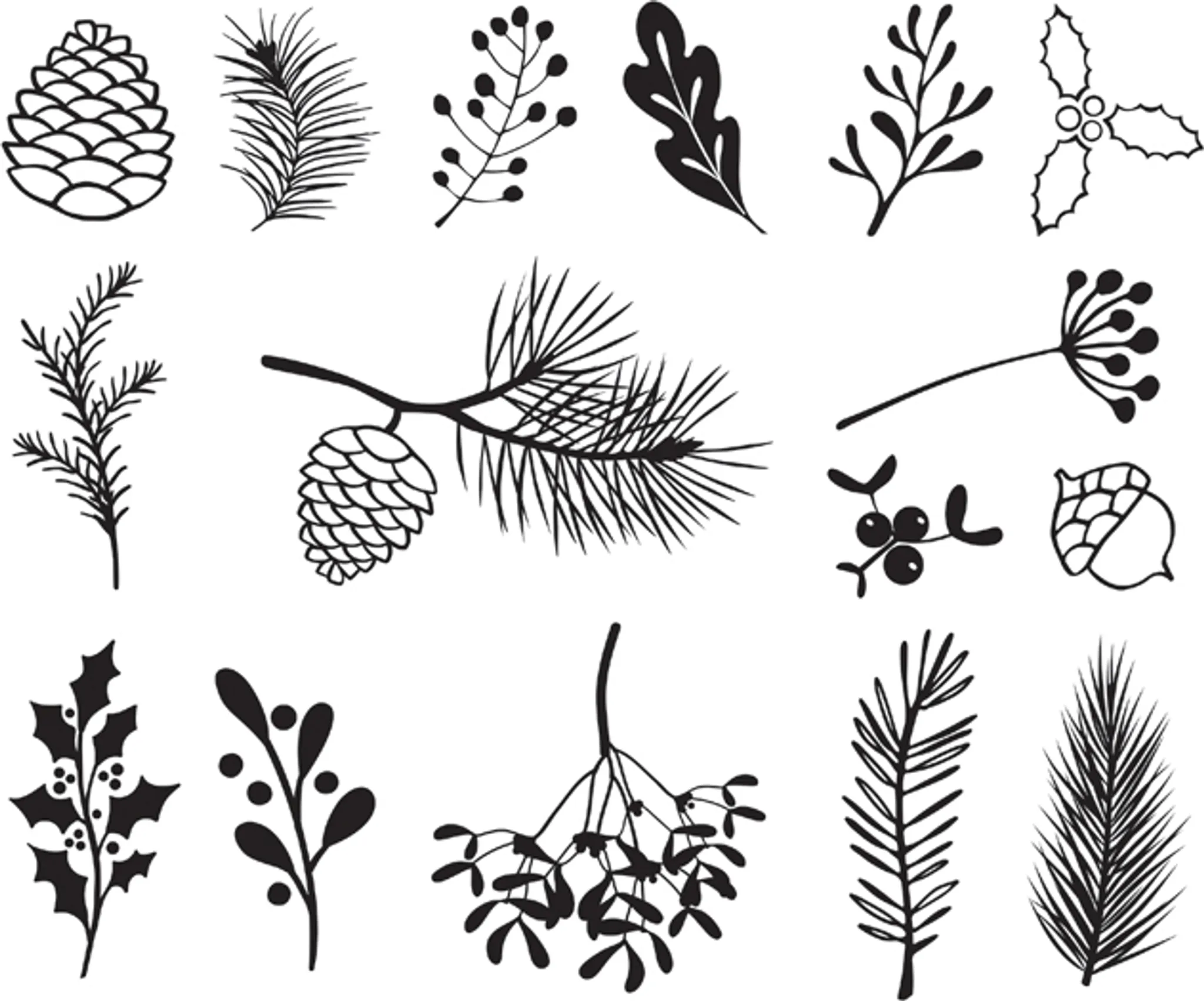 Heyda Stempel Set 20-4888677 Zweige – Bild 3